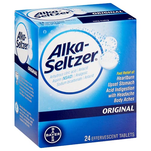 Image for Alka Seltzer Antacid/Analgesic, Original, Effervescent Tablets,24ea from Briargrove Pharmacy & Gifts