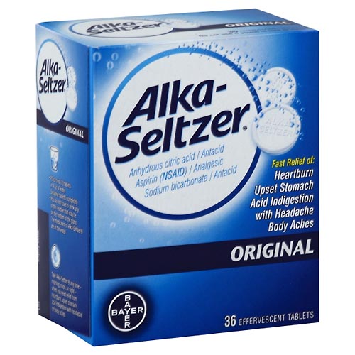 Image for Alka Seltzer Antacid/Analgesic, Original, Effervescent Tablets,36ea from Briargrove Pharmacy & Gifts