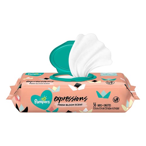 Image for Pampers Wipes, Fresh Bloom Scent,56ea from Briargrove Pharmacy & Gifts