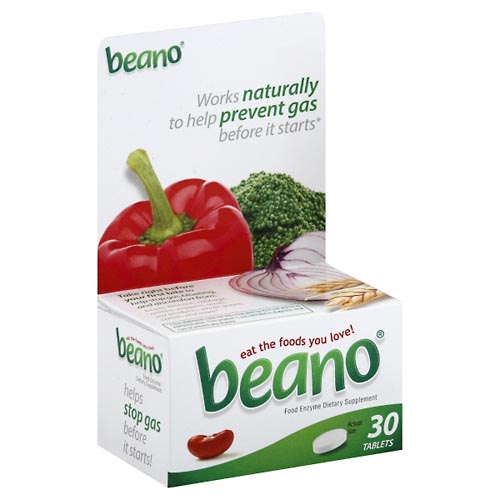 Image for Beano Food Enzyme, Tablets,30ea from Briargrove Pharmacy & Gifts