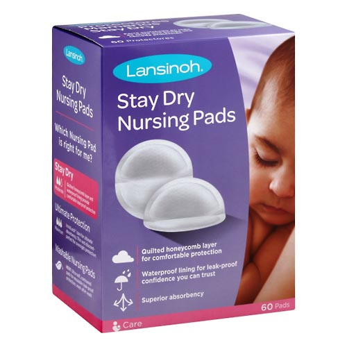 Image for Lansinoh Nursing Pads, Stay Dry,60ea from Briargrove Pharmacy & Gifts