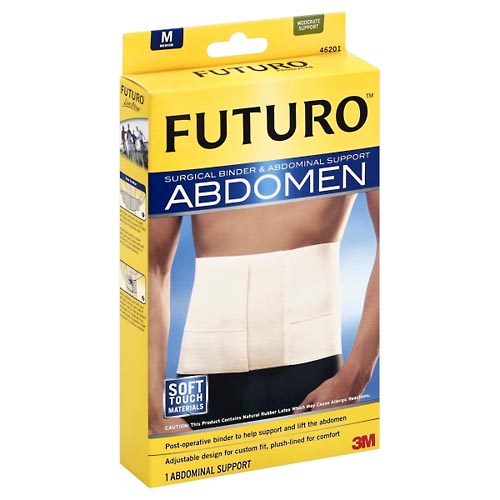Image for Futuro Surgical Binder & Abdominal Support, Moderate Support, Medium,1ea from Briargrove Pharmacy & Gifts