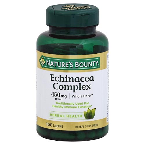 Image for Natures Bounty Echinacea Complex, Whole Herb, 450 mg Blend, Capsules,100ea from Briargrove Pharmacy & Gifts