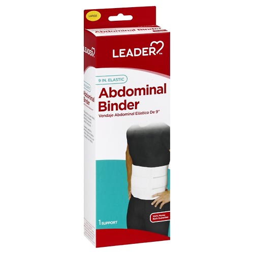 Image for Leader Abdominal Binder, Elastic, Large, 9 Inches,1ea from Briargrove Pharmacy & Gifts