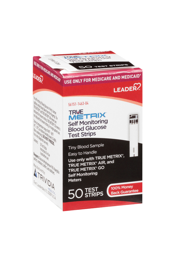 Image for Leader Blood Glucose Test Strips, Self Monitoring,50ea from Briargrove Pharmacy & Gifts