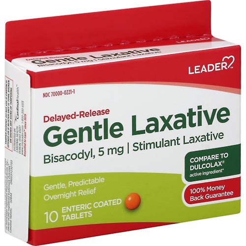 Image for Leader Gentle Laxative, Delayed-Release, Enteric Coated Tablets,10ea from Briargrove Pharmacy & Gifts