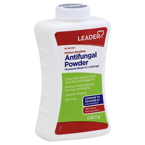 Image for Leader Antifungal Powder, Moisture Absorbing,2.5oz from Briargrove Pharmacy & Gifts
