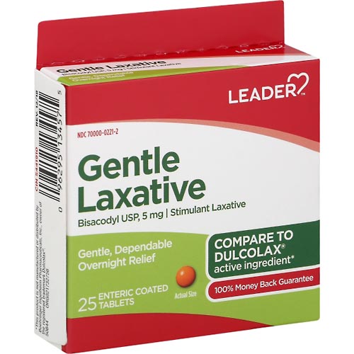 Image for Leader Laxative, Gentle, Enteric Coated Tablets,25ea from Briargrove Pharmacy & Gifts