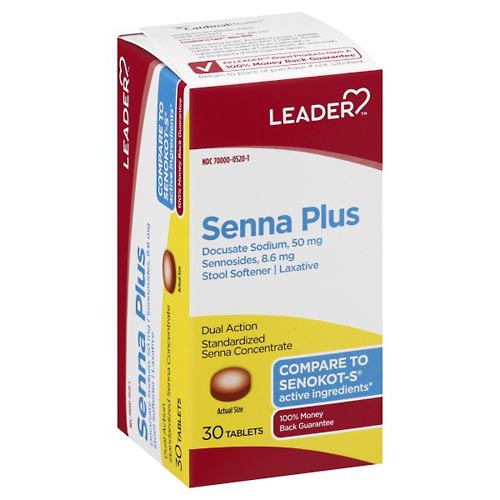Image for Leader Senna Plus, Tablets,30ea from Briargrove Pharmacy & Gifts