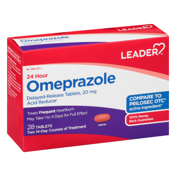 Image for Leader Omeprazole, 20 mg, Tablets,28ea from Briargrove Pharmacy & Gifts