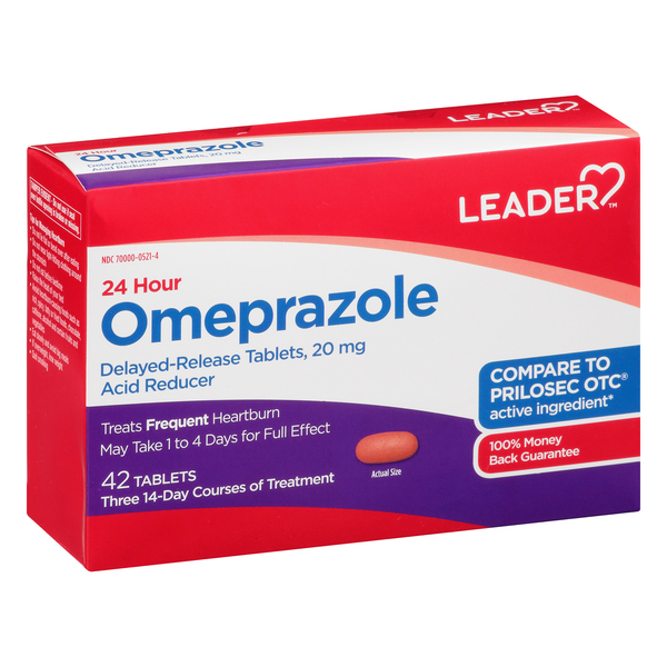 Image for Leader Omeprazole, 20 mg, Tablets,42ea from Briargrove Pharmacy & Gifts