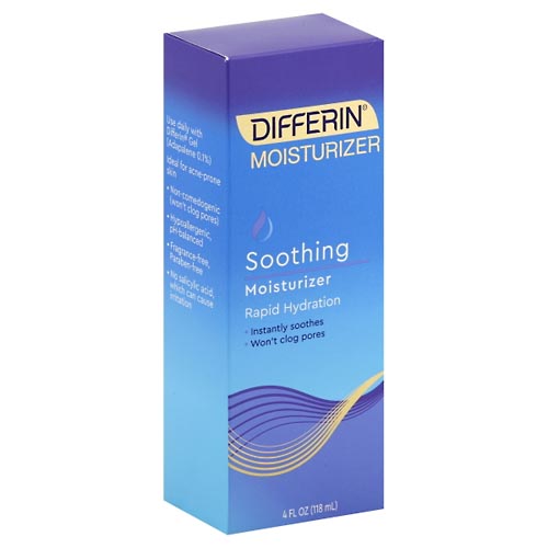 Image for Differin Moisturizer, Soothing,4oz from Briargrove Pharmacy & Gifts
