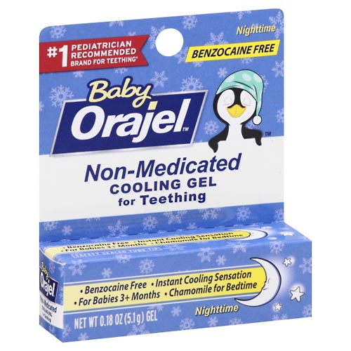 Image for Orajel Cooling Gel for Teething, Non-Medicated, Nighttime,0.18oz from Briargrove Pharmacy & Gifts