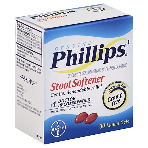 Image for Phillips Stool Softener, Liquid Gels,30ea from Briargrove Pharmacy & Gifts