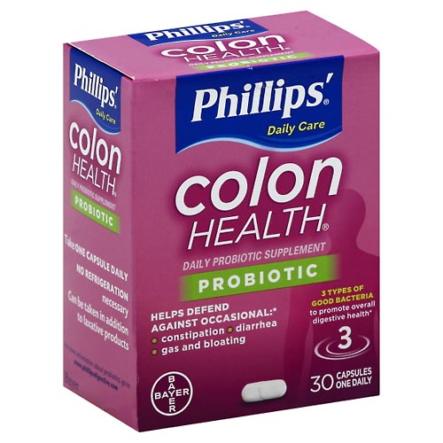 Image for Phillips Probiotic Supplement, Daily, Colon Health, Capsules ,30ea from Briargrove Pharmacy & Gifts