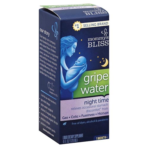 Image for Mommys Bliss Gripe Water, Night Time, Liquid,4oz from Briargrove Pharmacy & Gifts