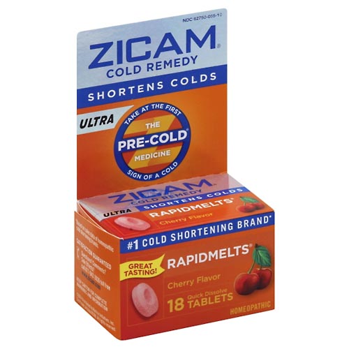 Image for Zicam Cold Remedy, Ultra, Quick Dissolve Tablets, Cherry Flavor,18ea from Briargrove Pharmacy & Gifts