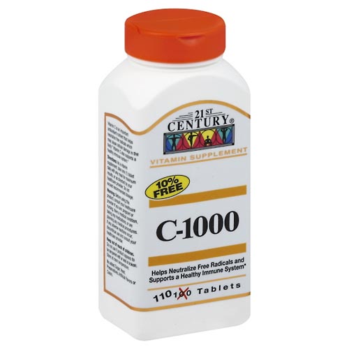 Image for 21st Century Vitamin C-1000, Tablets,110ea from Briargrove Pharmacy & Gifts