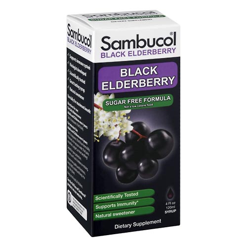 Image for Sambucol Black Elderberry, Sugar Free, Syrup,4oz from Briargrove Pharmacy & Gifts